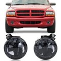 Front Bumper Fog Light W Bulbs Fit Dodge Durango 2001-2003 Fit Dakota Pickup Truck Suv 2001-2004 Set Of 2 Lh Rh Smoke Lens 