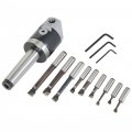 Gxywady 2 Inch Boring Head And Mt3 Bar Tool Set With 9pcs 1 Carbide Bars