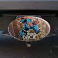 Superman Be Right Back Oval Tow Trailer Hitch Cover Plug Insert