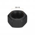 Uxcell 5 8- Unf Hex Nuts Carbon Steel Grade 8 8 Black Oxide Hexagon Nut For Screw Bolt 10 Of Pack