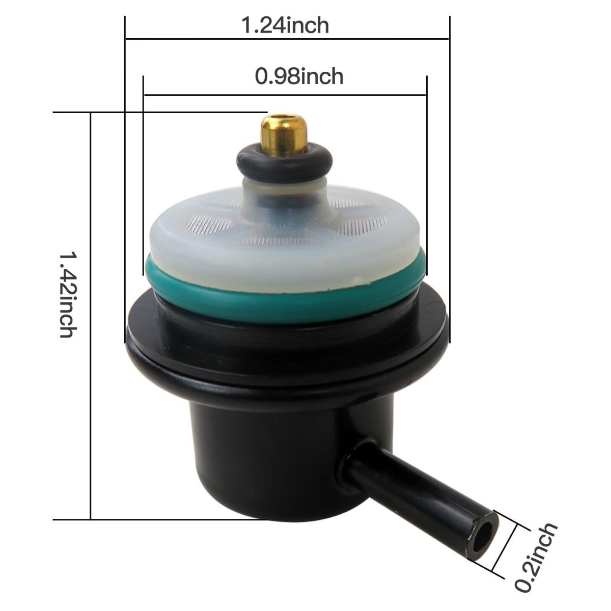 Fuel Injection Pressure Regulator Repl Part 12574986 17113536 17113678 19245530 89017453 For Chevrolet Express 2500 Van V6 4 3l