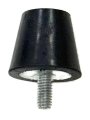 3 4 In Stud 5 168 Thread Suspension Rubber Bump Stop Axle Snubber Jounce Bumper Thickness 1 Tip And 1 5 Base Diameter Black