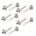 Flyshop Furniture Cabinet Connector 261 Cam Lock Fittings 6 3mm Dia 35mm Length Dowels Opening Nuts 10 Sets