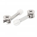 Flyshop Furniture Cabinet Connector 261 Cam Lock Fittings 6 3mm Dia 35mm Length Dowels Opening Nuts 10 Sets