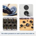 Heyiarbeit Wire Grommets 1 25mm Mounting Hole Protector Oil Resistant Armature Rubber For Wiring Cable Black Tone 30pcs