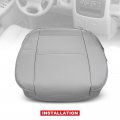 A-premium Gray Seat Bottom Cover Compatible With Toyota Tundra Sequoia 2001 2002 2003 2004 Front Left Driver Side