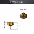 Mromax 100pcs 0 43 Head Dia Iron Upholstery Nails Tacks Antique Metal Round Thumb Push Pins For Furniture Decoration Chair