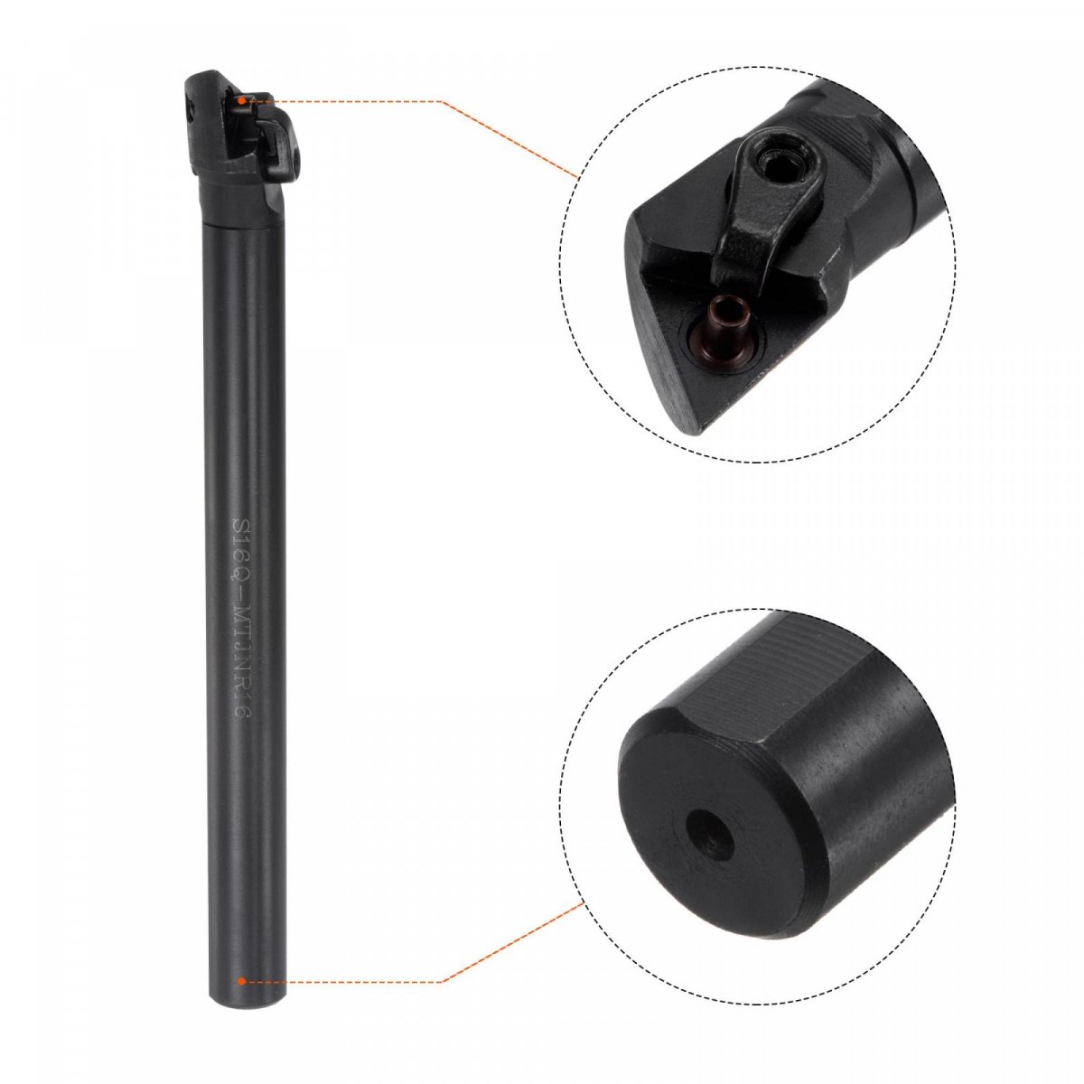 0 63 Shank Lathe Indexable Boring Bar Turning Tool Holder Right-hand S16q-mtjnr16 93a