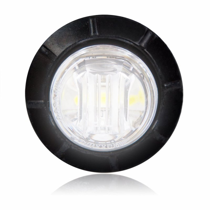 Maxxima M09300wcl White 3 4 Round Led Clear Lens Courtesy Marker Light