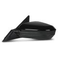 Power Heated Mirror W 5-pin Left Driver Side For Honda Civic 2016-2021 Manual Folding 76258tbac21za 76258tbaa21za Glossy Black 