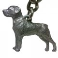 Rottweiler George Harris Pewter Keychain 