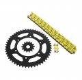 Yellow Non O Ring Chain Sprocket Black Fits 1999 Yamaha Yz400f 14 52 120l