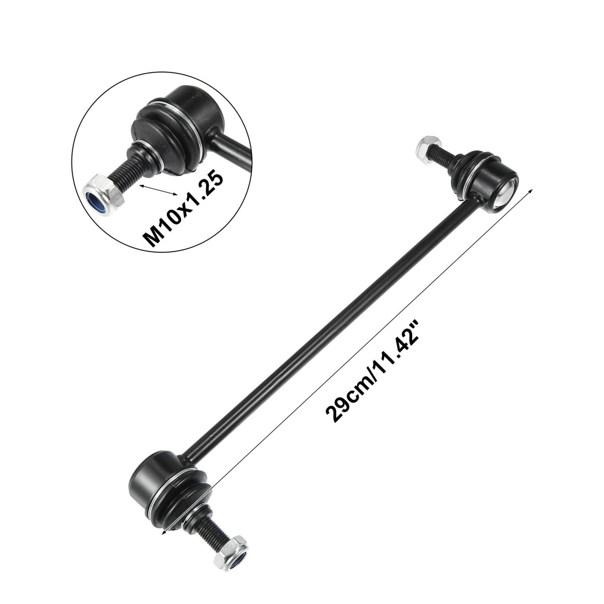2pcs Front Sway Bar Links K90515 Stabilizer Link Suspension Kit For Bmw 323i 1999-2000 31351095694 31356780847 Black
