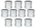 Galvanized 1 2 In Coupling 10 Pack Class 150 Malleable Iron Threaded Pipe Fittings