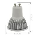 10 Pack Gu10 3w Led Bulbs Cool White 6000k 210lm 20 Watt Incandescent Equivalent Ultra Bright Energy Saving Spotlight Lamp For