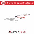 Alveytech 2-pin Wiring Harness With Fuse For Kid Trax 6 Volt Batteries