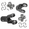 Caltric 2x Front Rear Drive Shaft Yoke With U-joint Compatible Polaris Rzr Xp 4 1000 Premium 2014-2022