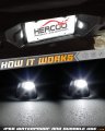 Hercoo Led License Plate Light Lens Tag Lights Rear Lamp Socket White Bulbs Assembly Compatible With Toyota Tundra 2002 2013