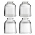 Aspen Creative 23175-60-4 Transitional Clear Ceiling Fan Replacement Glass Shade 2-1 8 Fitter Size D X 4-3 4 H 4pcs Pack 