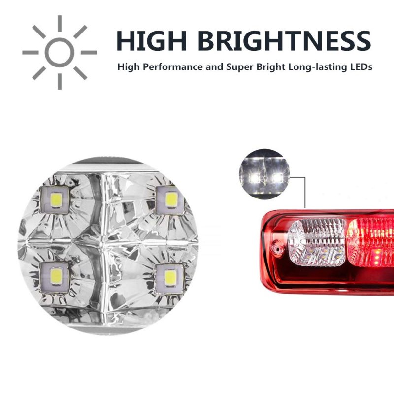3rd Third Tail Rear Brake Light Replacement For 2004 2005 2006 2007 2008 Ford F-150 Lincoln Mark Lt High Mount Waterproof Dual