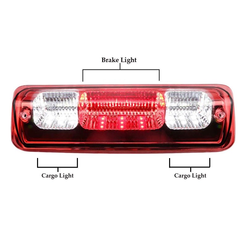 3rd Third Tail Rear Brake Light Replacement For 2004 2005 2006 2007 2008 Ford F-150 Lincoln Mark Lt High Mount Waterproof Dual