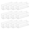 12pcs Plastic Glass Connector Suitable For 10mm Thick 180 Degree To Clamp Fixing Bracket Rimless Clip Holder Aquarium Fish Tank 