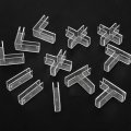12pcs Plastic Glass Connector Suitable For 10mm Thick 180 Degree To Clamp Fixing Bracket Rimless Clip Holder Aquarium Fish Tank