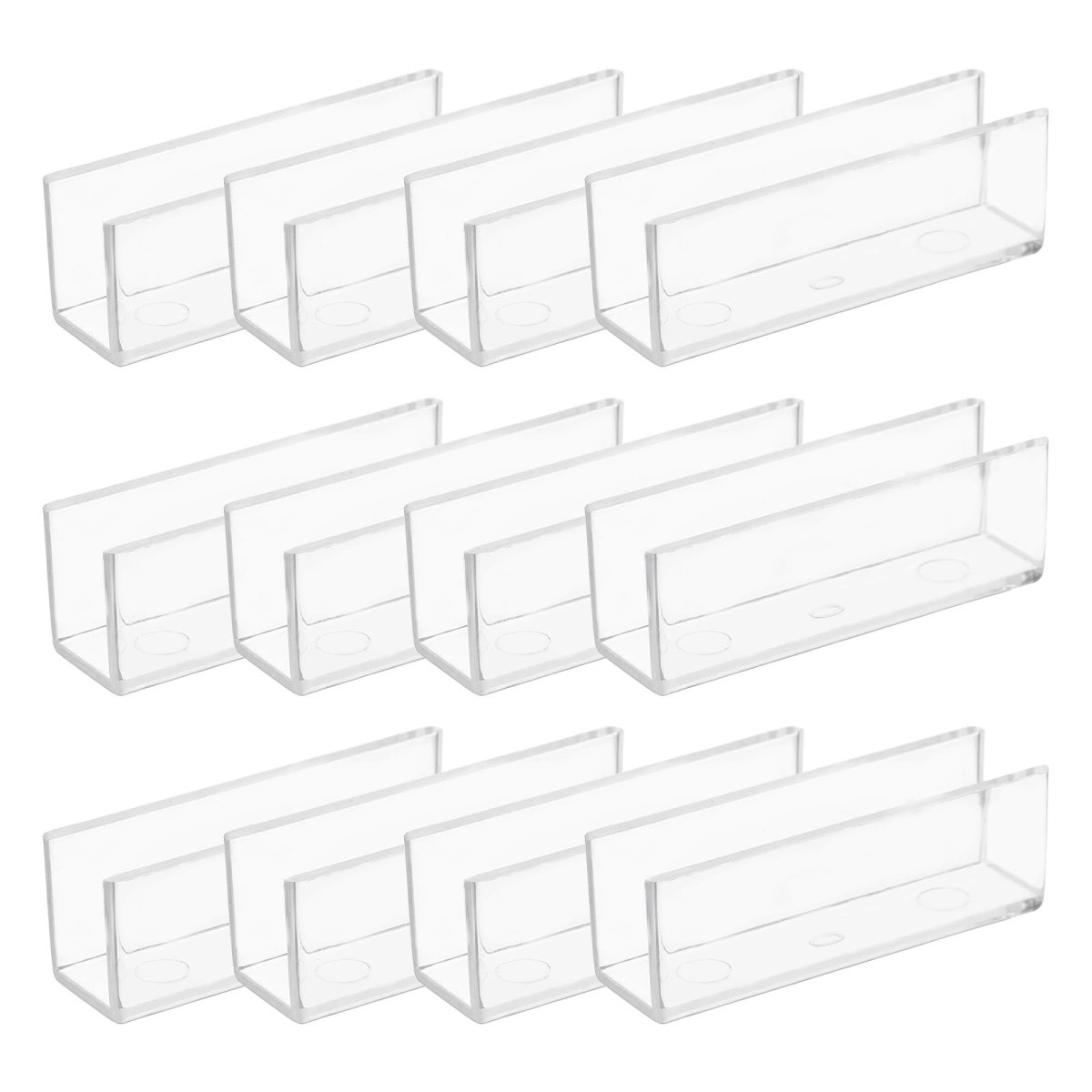 12pcs Plastic Glass Connector Suitable For 10mm Thick 180 Degree To Clamp Fixing Bracket Rimless Clip Holder Aquarium Fish Tank