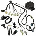 Caltric Wiring Harness Switch Key Coil And Regulator Compatible With Honda Trx450r 2004-2005