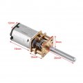 Dc12v Gear Motor 100rpm 2000rpm Speed Reduction Dc Metal Gearbox With Long Output Shaft For Industrial Machinery Equipment