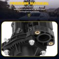Ocpty Thermostat Housing Fit For Chevrolet Cruze 2011-2015 For Limited 2016 Sonic 2012-2016 Engine Coolant Assembly Replaces