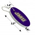 Graphics More James Madison University Dukes Logo Floating Keychain Oval Foam Fishing Boat Buoy Key Float