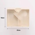 Idili Diy Wooden Assembly Box Grain Cleaning Thrower Wind Sheller Bird Food Blowing Screening Machine With Filter Screen