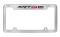 Jeep Red Srt-8 Chrome Plated Metal Top Engraved License Plate Frame Holder 