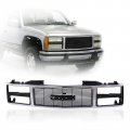 Perfit Liner New Front Grille Grill For 88-93 Gmc Yukon K2500 C3500 K1500 C2500 C1500 K3500 Suburban Sierra Fits Gm1200229 