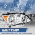 To2503187 Factory Style Halogen Headlight Lamp Compatible With Toyota Avalon 2008-2010 Passenger Right Side Chrome Housing