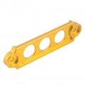 Qiilu Battery Bracket Car Racing Tie Down Hold Lock Anodized Fit For Honda Civic Crx 1988-2000 Gold
