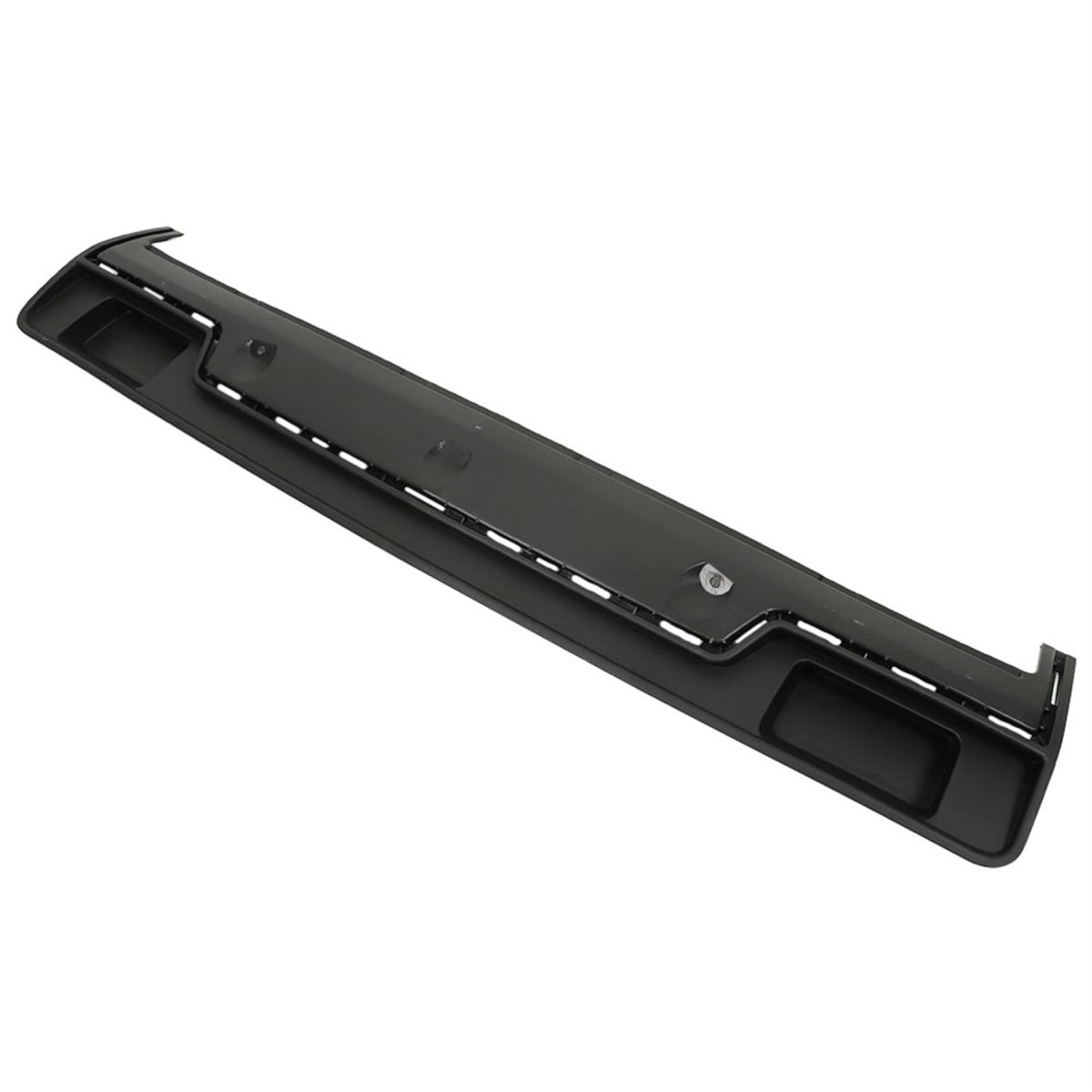 Front Bumper Filler Panel For 2014 2015 Silverado 1500 Black Plastic With Impact Bar Skid Plate Without Tow Hooks Hole Part