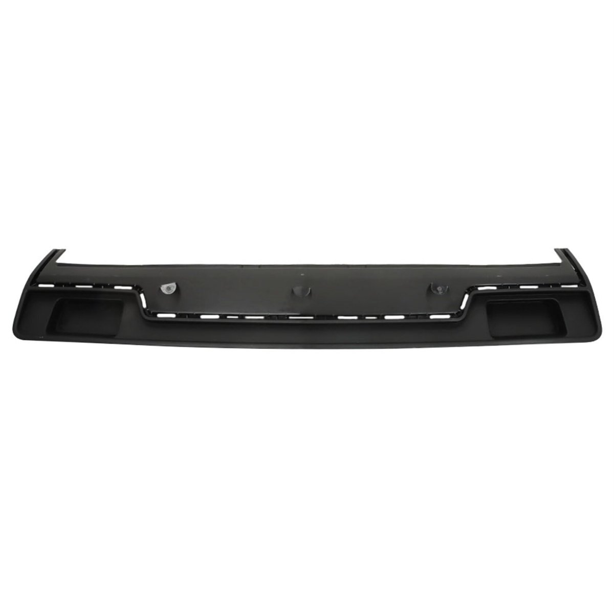 Front Bumper Filler Panel For 2014 2015 Silverado 1500 Black Plastic With Impact Bar Skid Plate Without Tow Hooks Hole Part