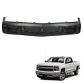 Plastic Front Bumper Filler Panel Black With Impact Bar Skid Plate Without Tow Hooks Hole Replacement For 2014 2015 Silverado 