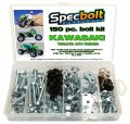 Specbolt Fasteners 150pc Maintenance Restoration Oe Spec Motorcycle Bolt Kit For Kawasaki Tecate Atv Kxf250 Quad 84-88 4 Wheel 