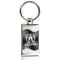 Acura Gray Spun Brushed Metal Key Chain