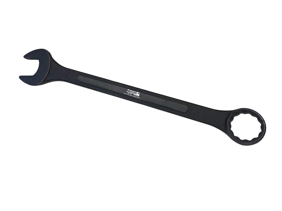 Jumbo Raised Panel Combination Wrench 1 5 8 In Sae Black Oxide Finish Alloy Steel