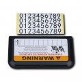 Polarlander Car Sunshade Board Temporary Parking Tag Supplies With Phone Number Ic Card Clip Holder Auto Sun Visor Organizer
