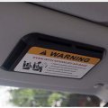Polarlander Car Sunshade Board Temporary Parking Tag Supplies With Phone Number Ic Card Clip Holder Auto Sun Visor Organizer