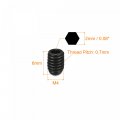 Uxcell Ball Point Set Screws 20pcs M4 X 6mm High Carbon Steel Metric Spring Hex Socket Grub Screw