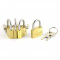 Uxcell Metal Home Office Door Drawer Cabinet Security Lock Shackle Padlock 4pcs Brass Tone