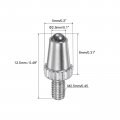 Uxcell Contact Point For Dial Indicator Linear Gauge 2 5mm Diameter Carbide Ball Tip M2 5 Thread 8mm Length