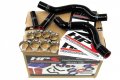Hps 57-1257-blk Black Silicone Radiator Hose Kit For Suzuki Rm250 