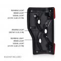 G-plus Tail Lights Pair W O Blubs Compatible With Ford F250 F350 Super Duty 2017 2018 2019 Red Lens Chrome Housing Fo2800256